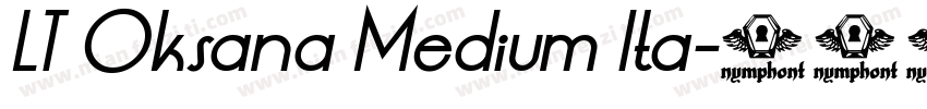 LT Oksana Medium Ita字体转换